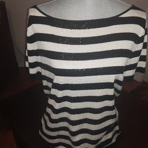 Ellen Tracy Sequined Short Sleeve Blouse Size XL